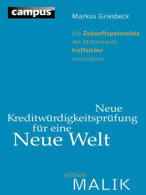 cover image of Neue Kreditwürdigkeitsprüfung für eine Neue Welt